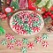 80Pcs Christmas Candy Cane Ornaments Red and White Candy Decorations Christmas Tree Hanging Peppermint Ornaments for Holiday Party Decoration DIY Crafts, 2.5cm